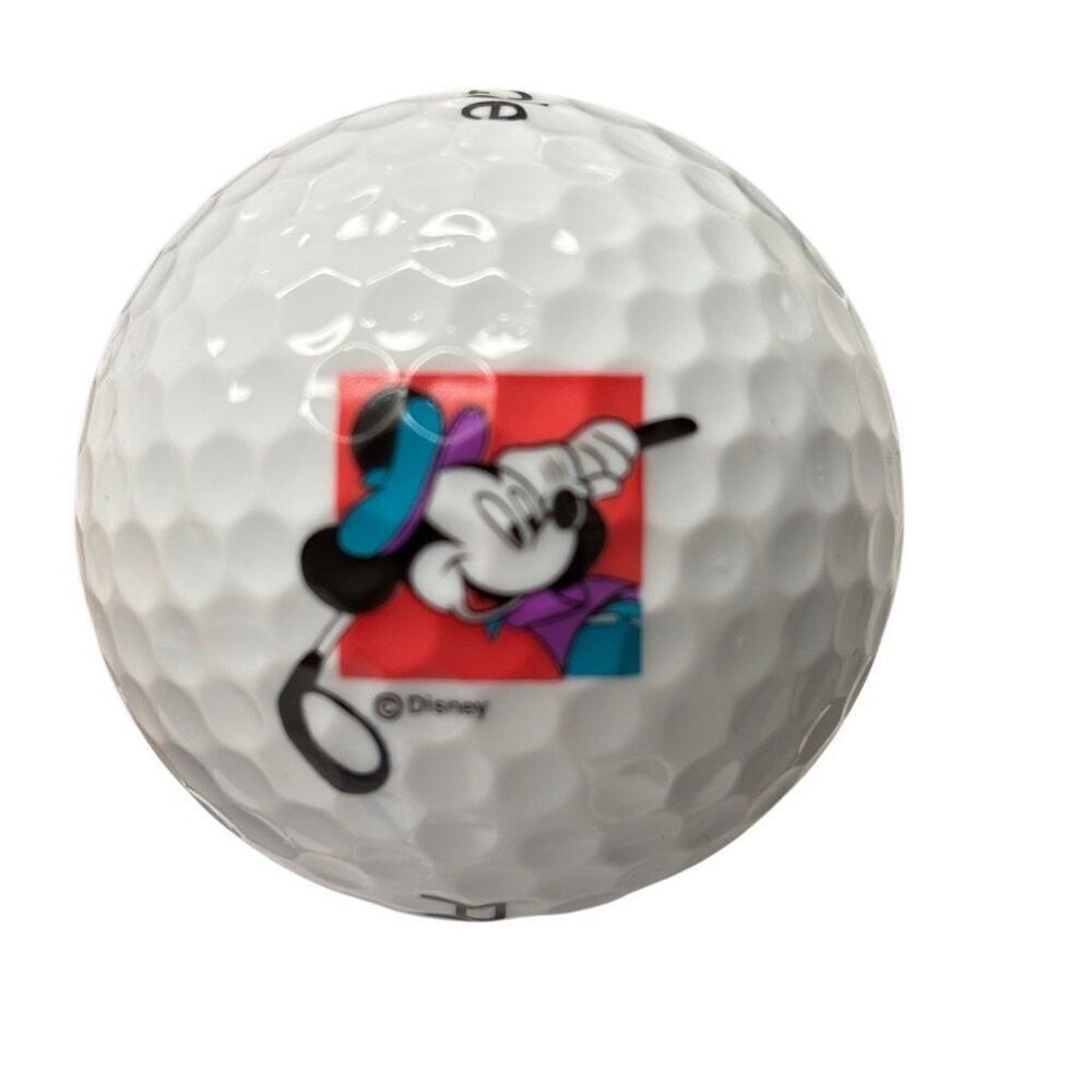 Disney Mickey Mouse Logo Pinnacle Gold LS Golf Ball